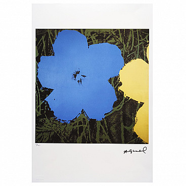 Andy Warhol's limited edition lithograph Flowers, 1980s
