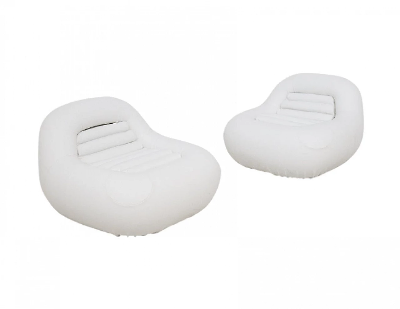 Pair of Carrera leatherette armchairs by De Pas, D'Urbino and Lomazzi, 1960s 1