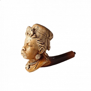 Carved sea foam pipe, 19th century