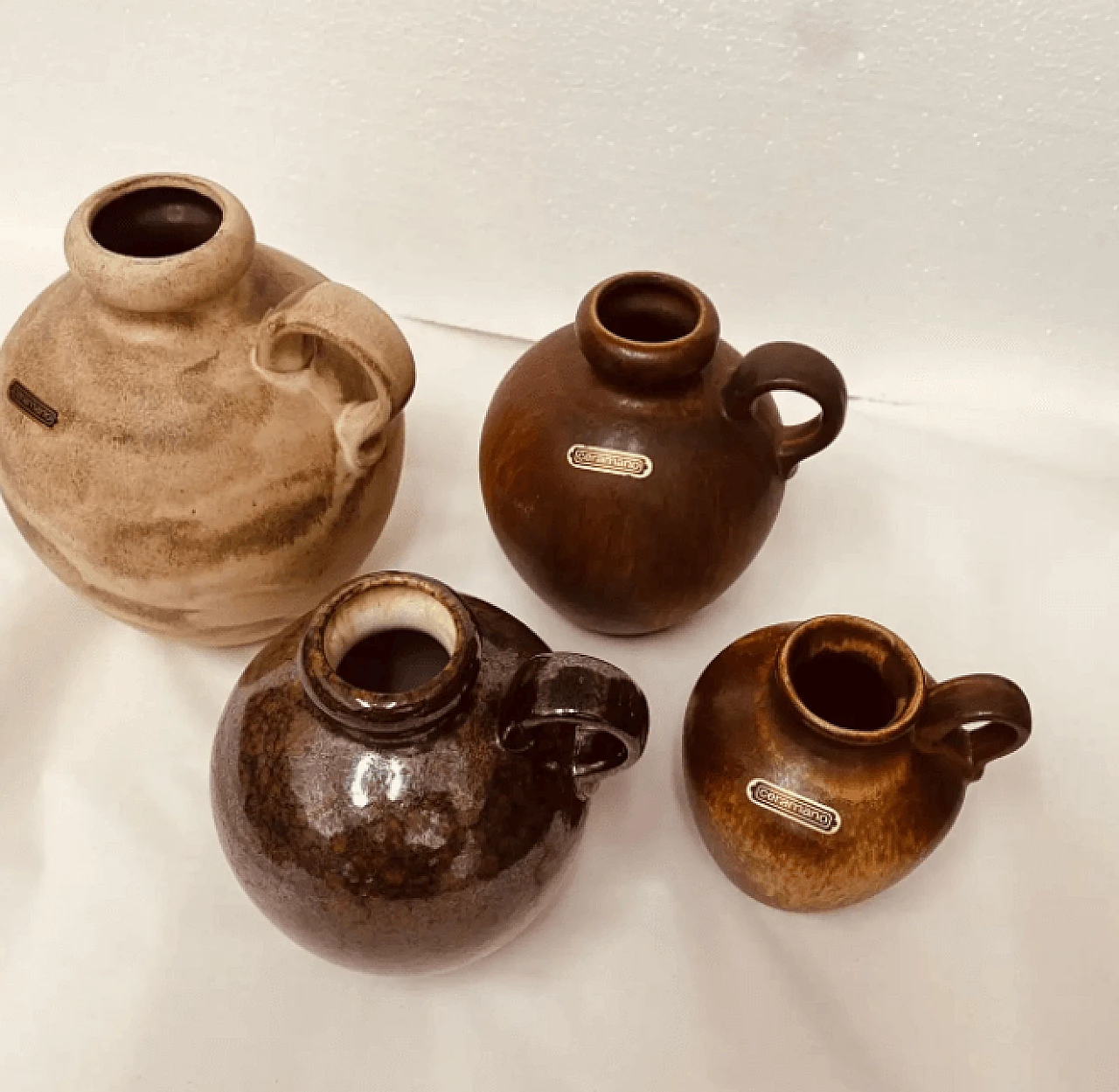 4 German jugs by Ceramano, 1970s 6