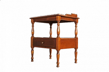 Cherry-stained beech coffee table, 1970s