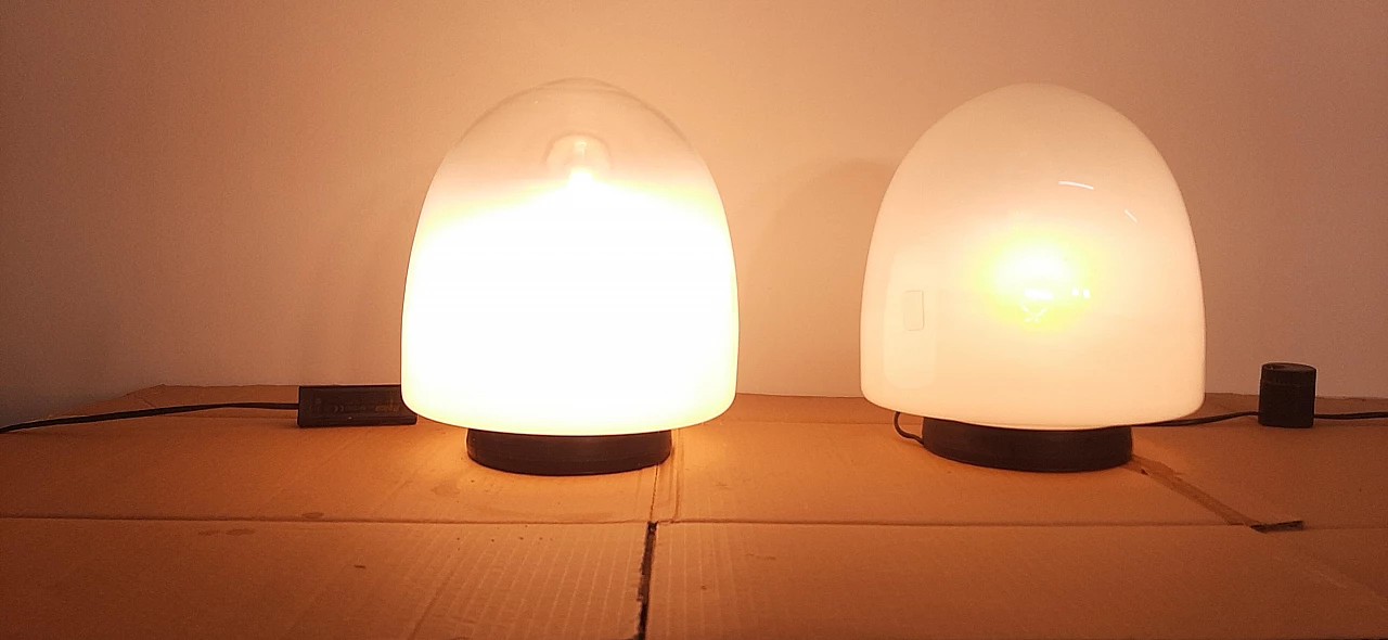 Pair of Ebe 34 table lamps by Giusto Toso for Leucos, 1970s 12