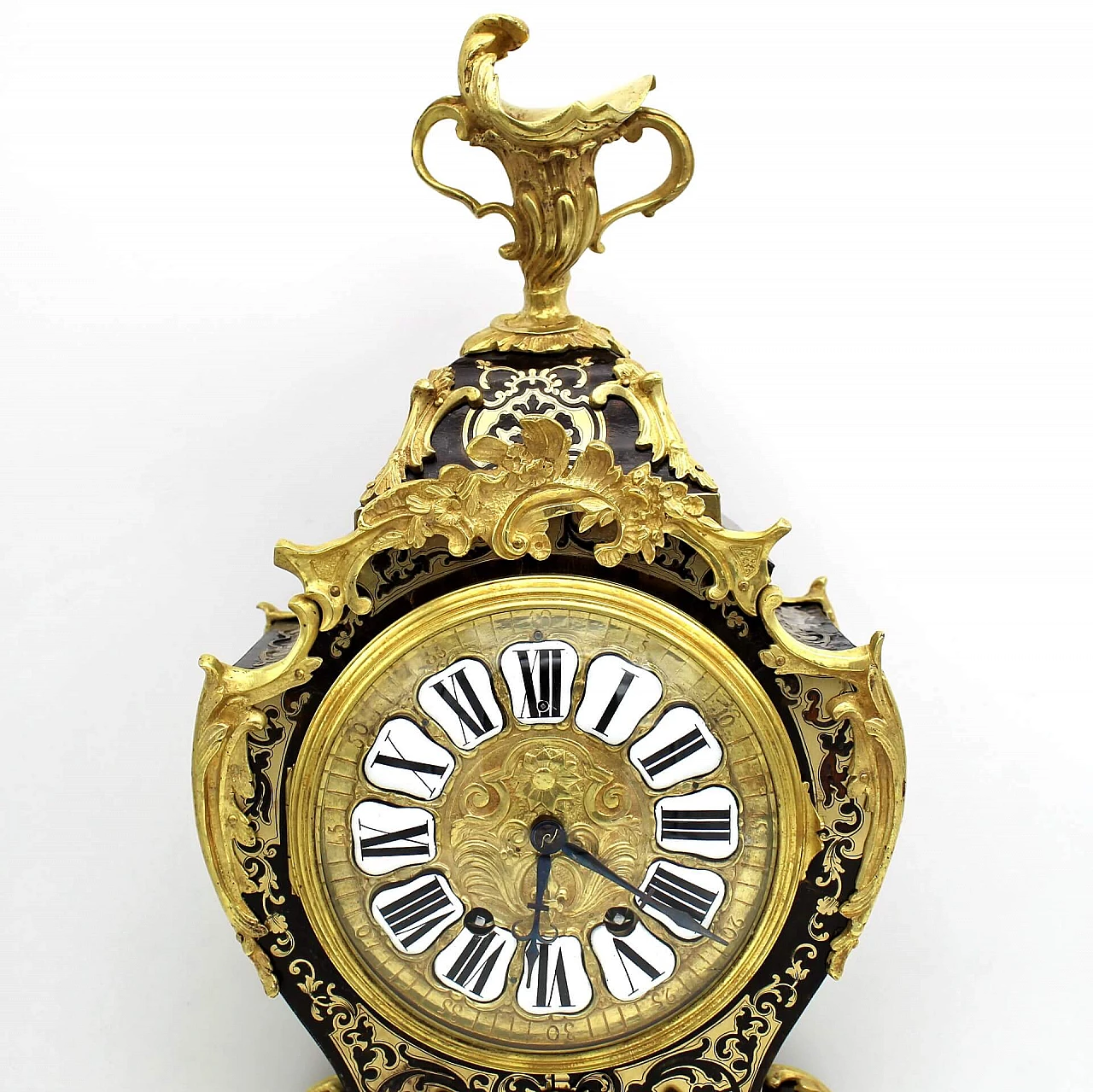 Boulle inlaid Cartel pendulum clock, Louis XV, 19th 1