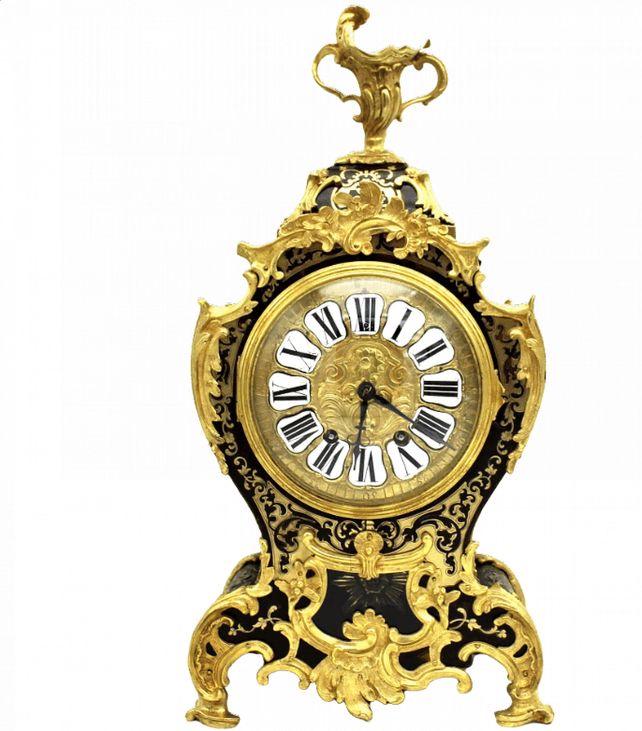 Boulle inlaid Cartel pendulum clock, Louis XV, 19th 11