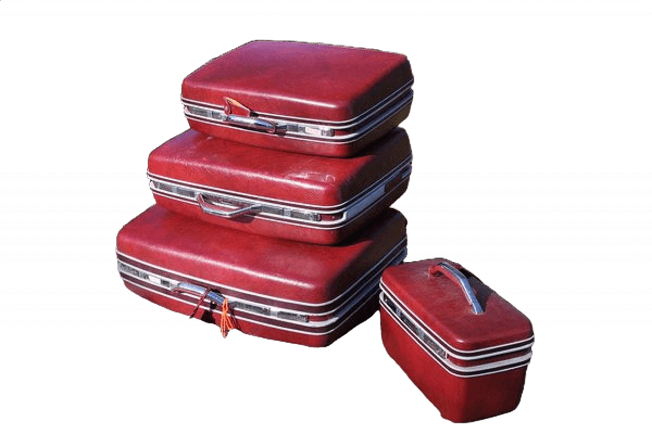 4 Sansonite hard luggage cases, 1970s 1406617