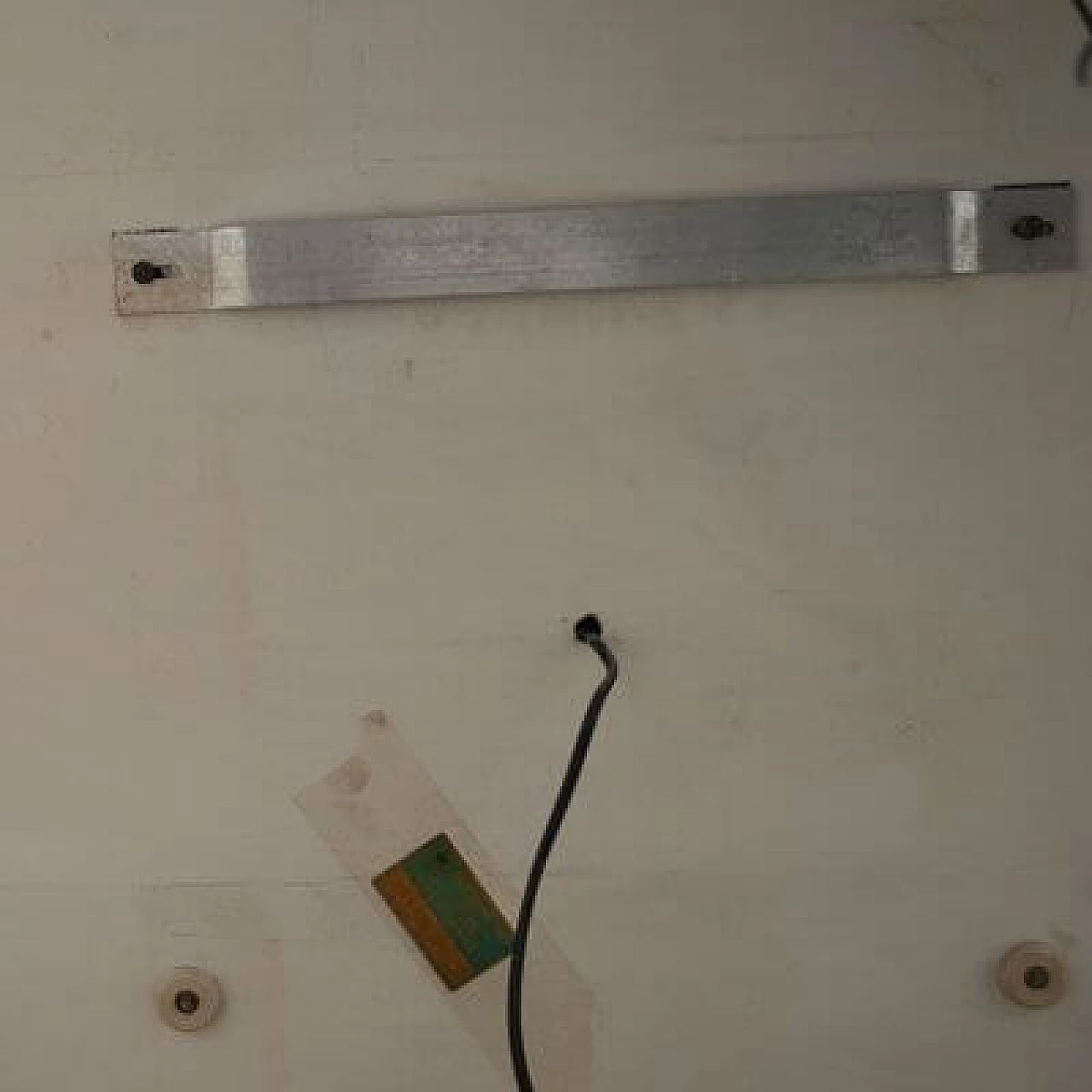 Specchio a 3 luci con mensola in vetro blu di Metalvetro, anni '70 3