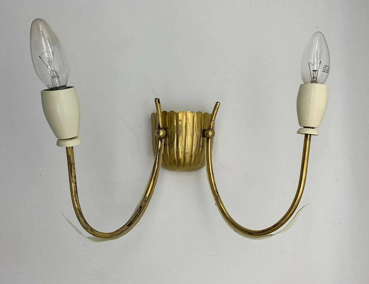 Pair of Stilnovo-style wall lights, 1950s 3