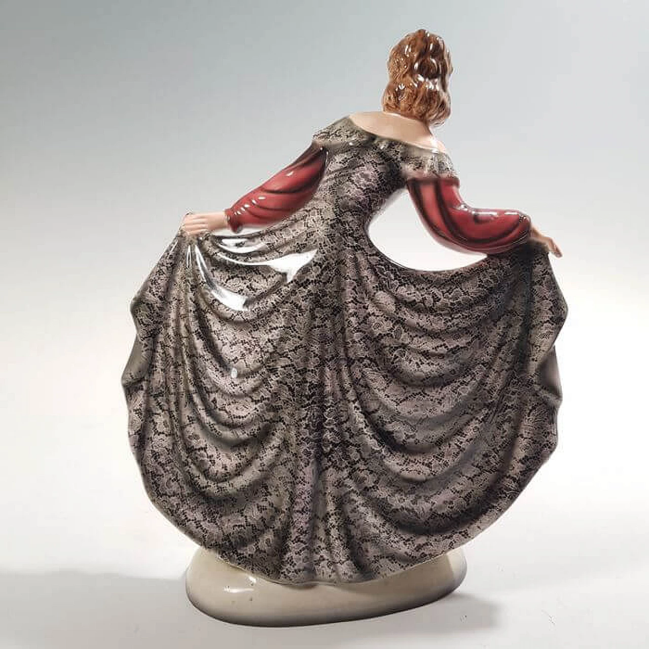 Scultura di ballerina in ceramica Goldscheider, anni '20 3