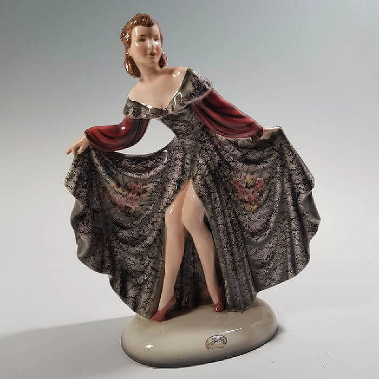 Goldscheider ceramic sculpture of a ballerina, 1920s 14