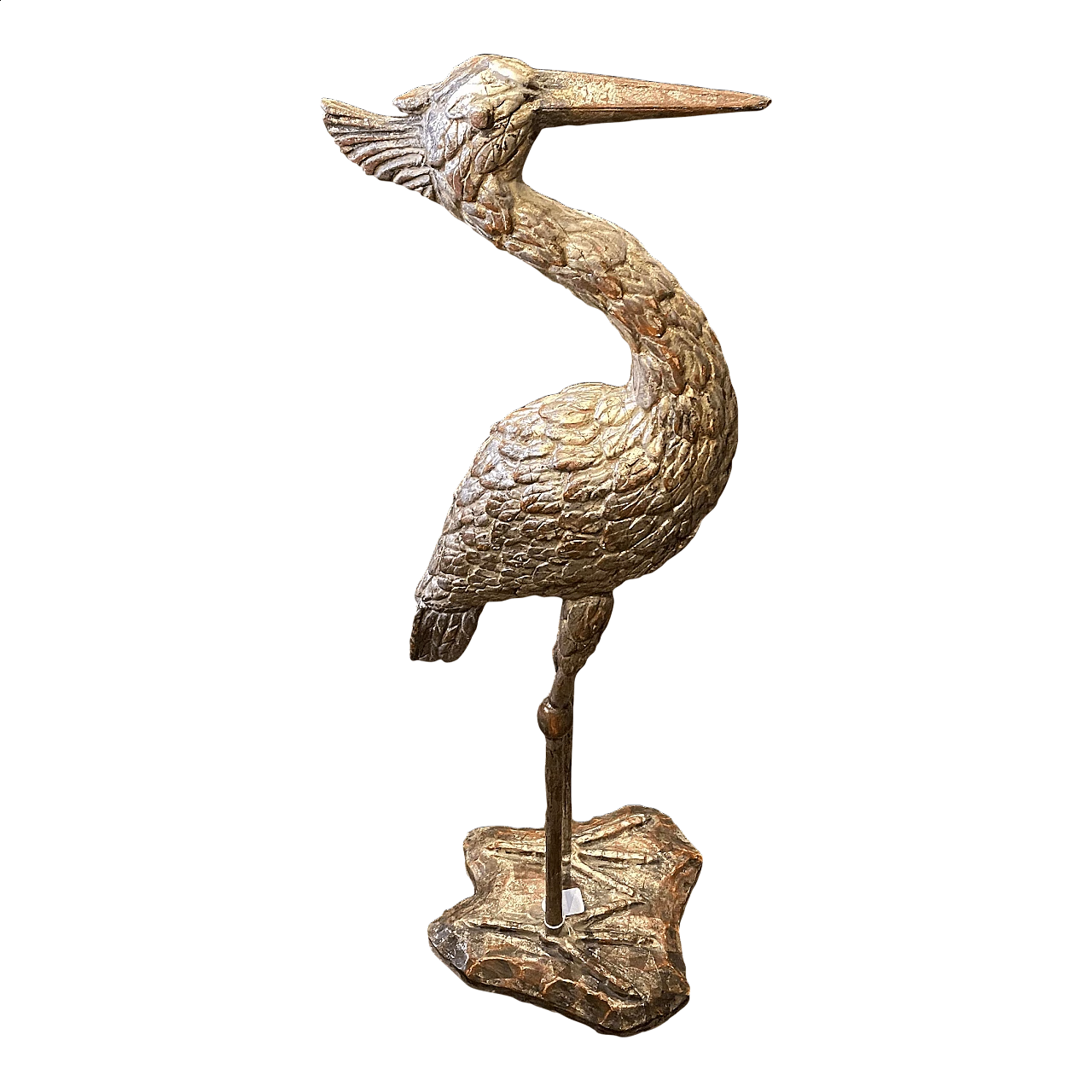 Scultura in legno a forma di uccello, inizi '900 1