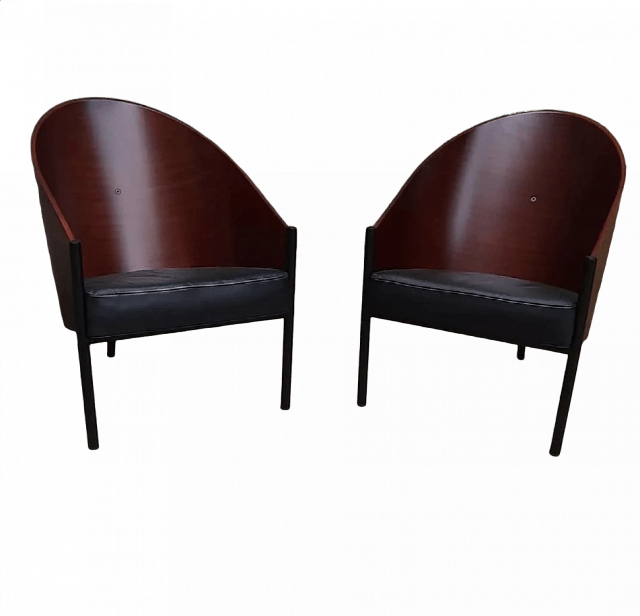 Pair of Pratfall armchairs by Philippe Starck for Driade, 1980s 4