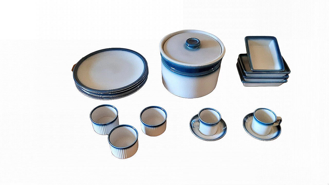 Blue Pacific Wedgwood ceramic tableware, 1970s 6