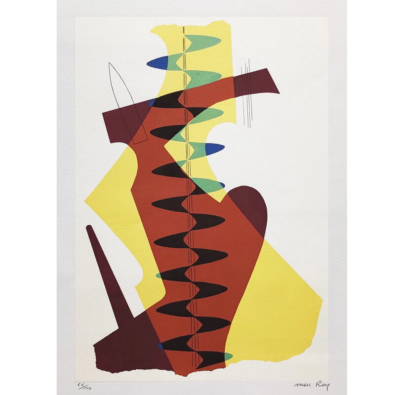 Original lithograph The Meeting by Man Ray, 1970s 2