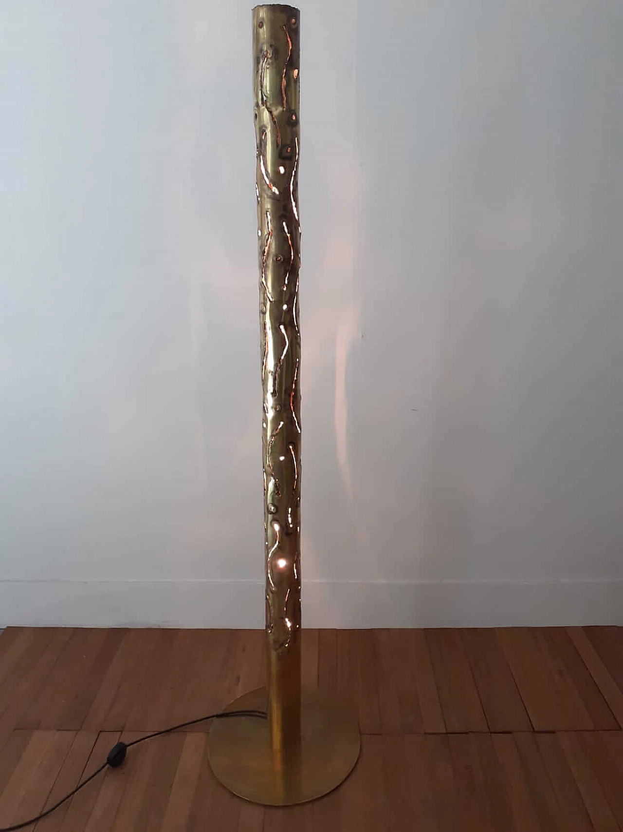 Sputnik brass floor lamp, 1970s 11