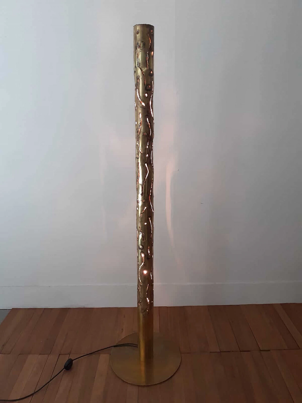 Sputnik brass floor lamp, 1970s 16