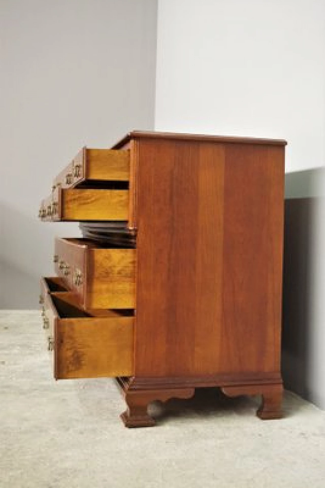 Italian wooden chest of drawers, 1970s 11