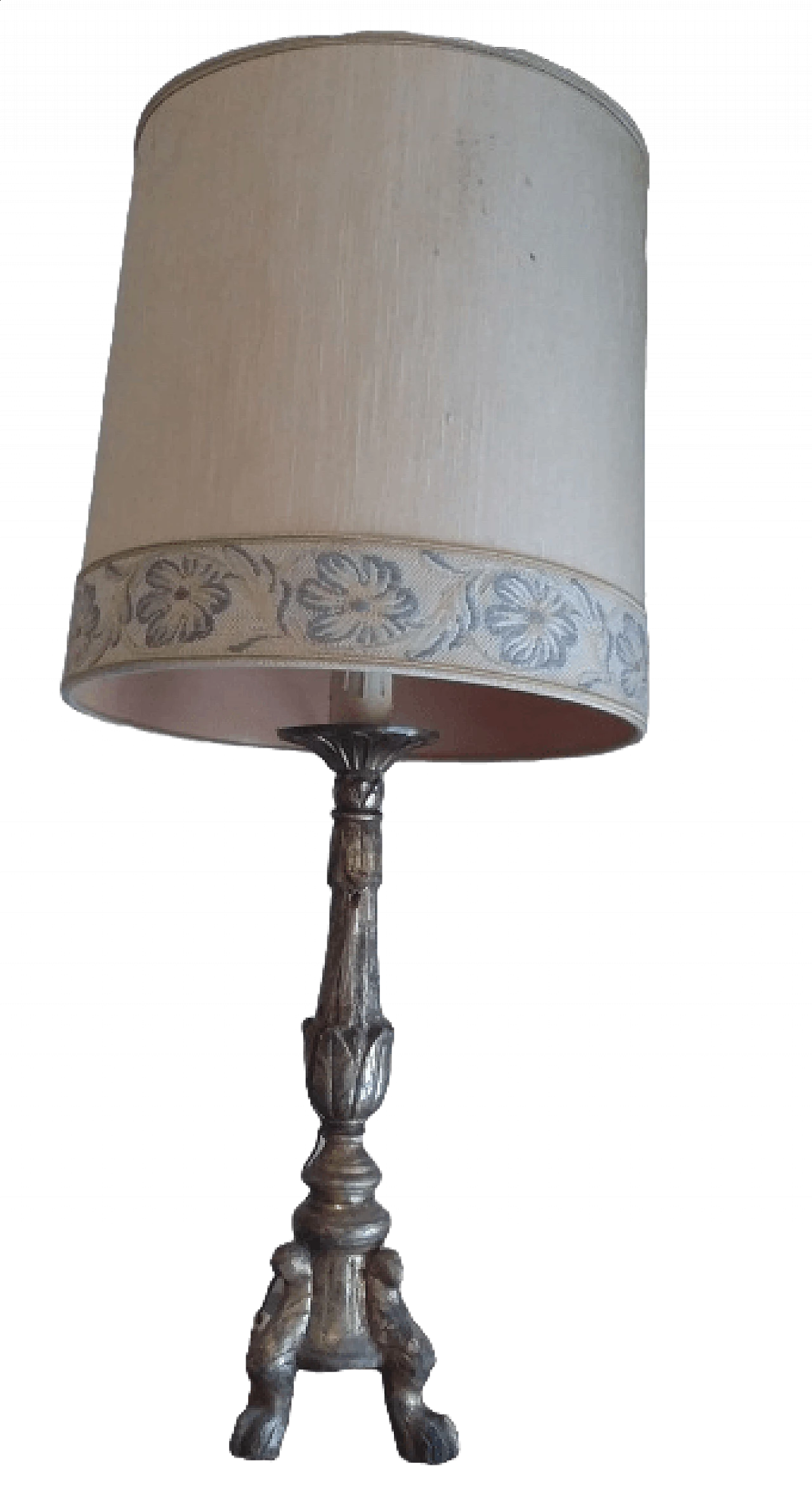 Lampada con paralume in stoffa, anni '60 4