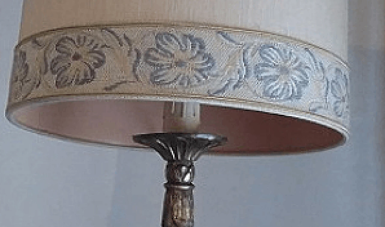 Lampada con paralume in stoffa, anni '60 5