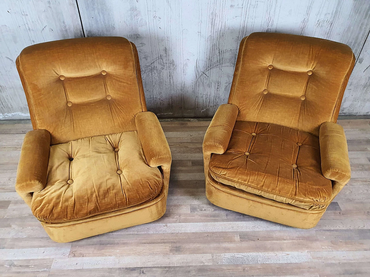 Pair of armchairs model P44 branded Astor, 1960s 3