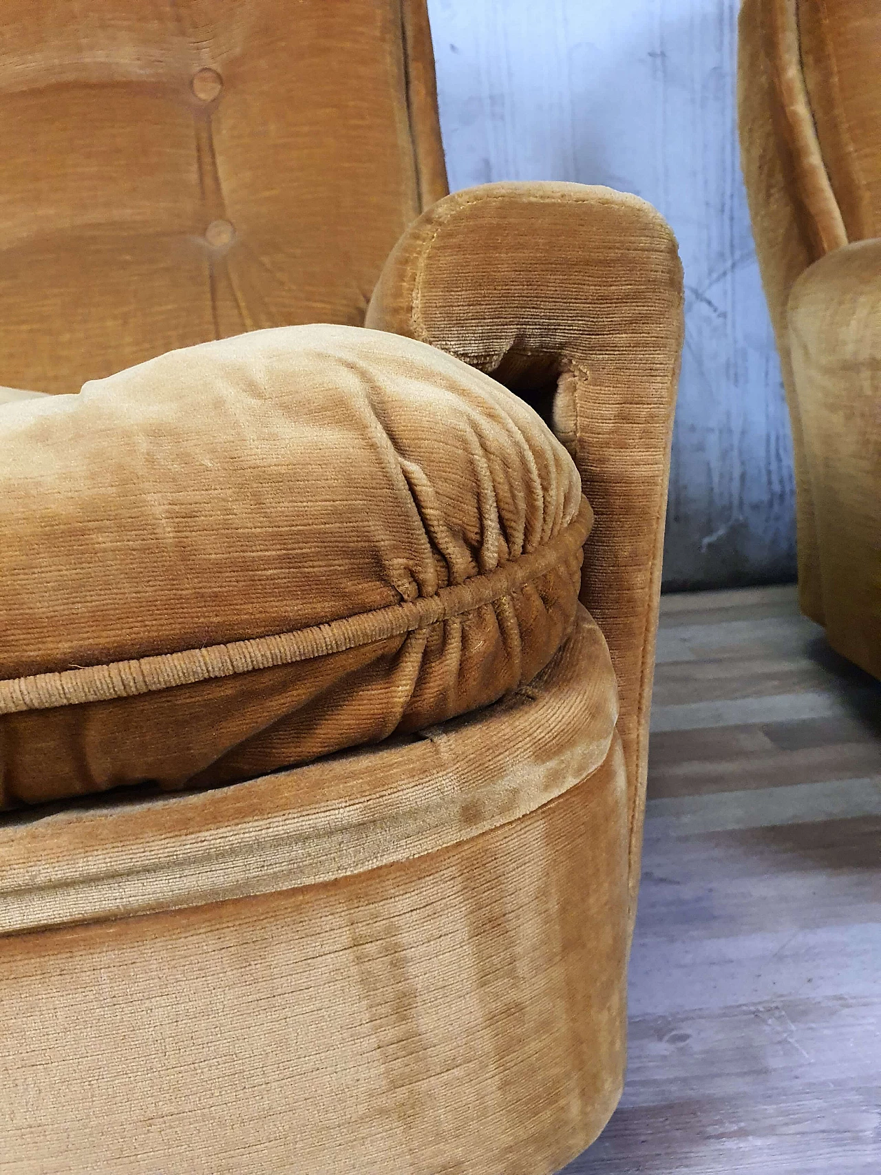 Pair of armchairs model P44 branded Astor, 1960s 11