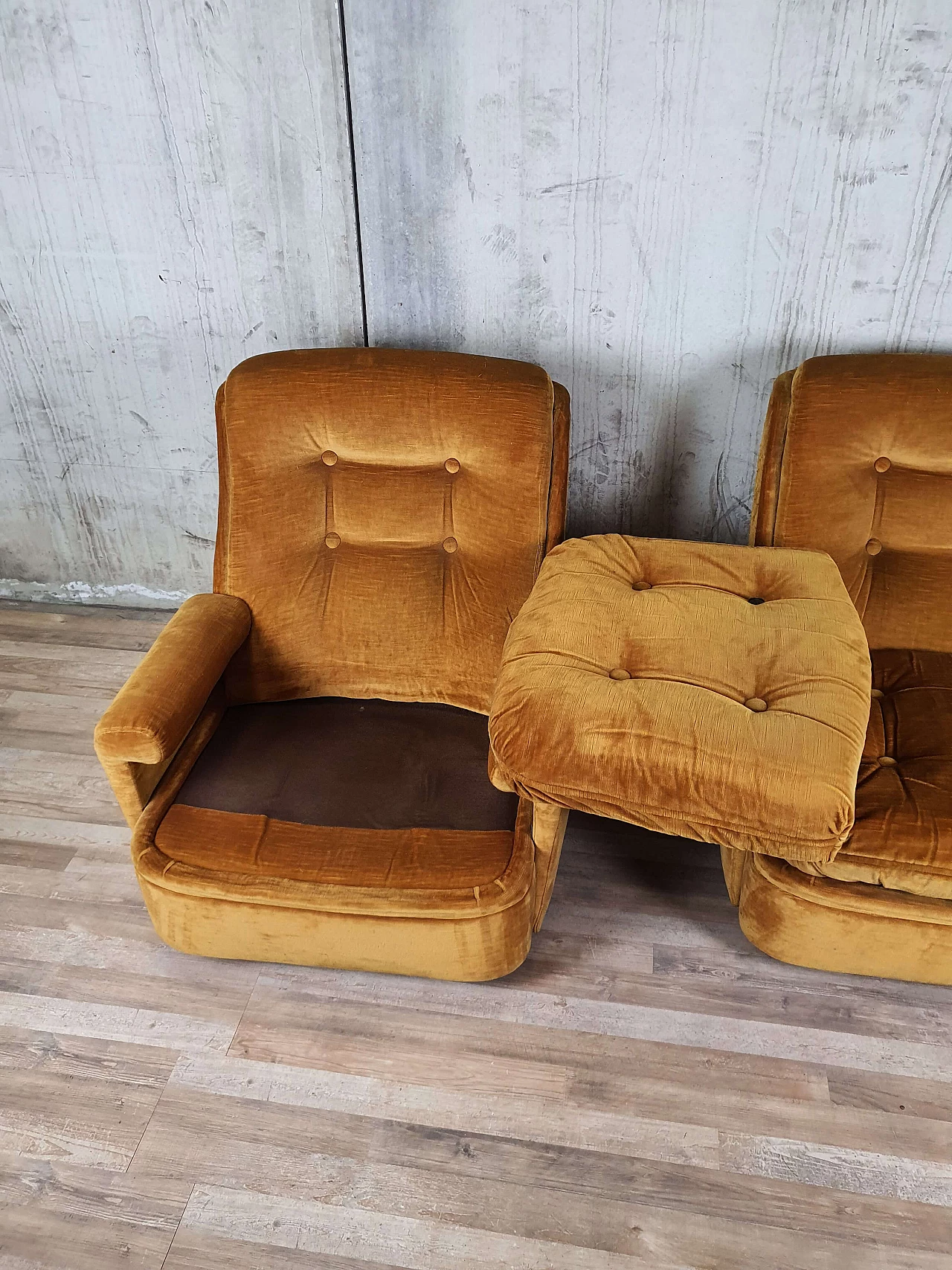 Pair of armchairs model P44 branded Astor, 1960s 17