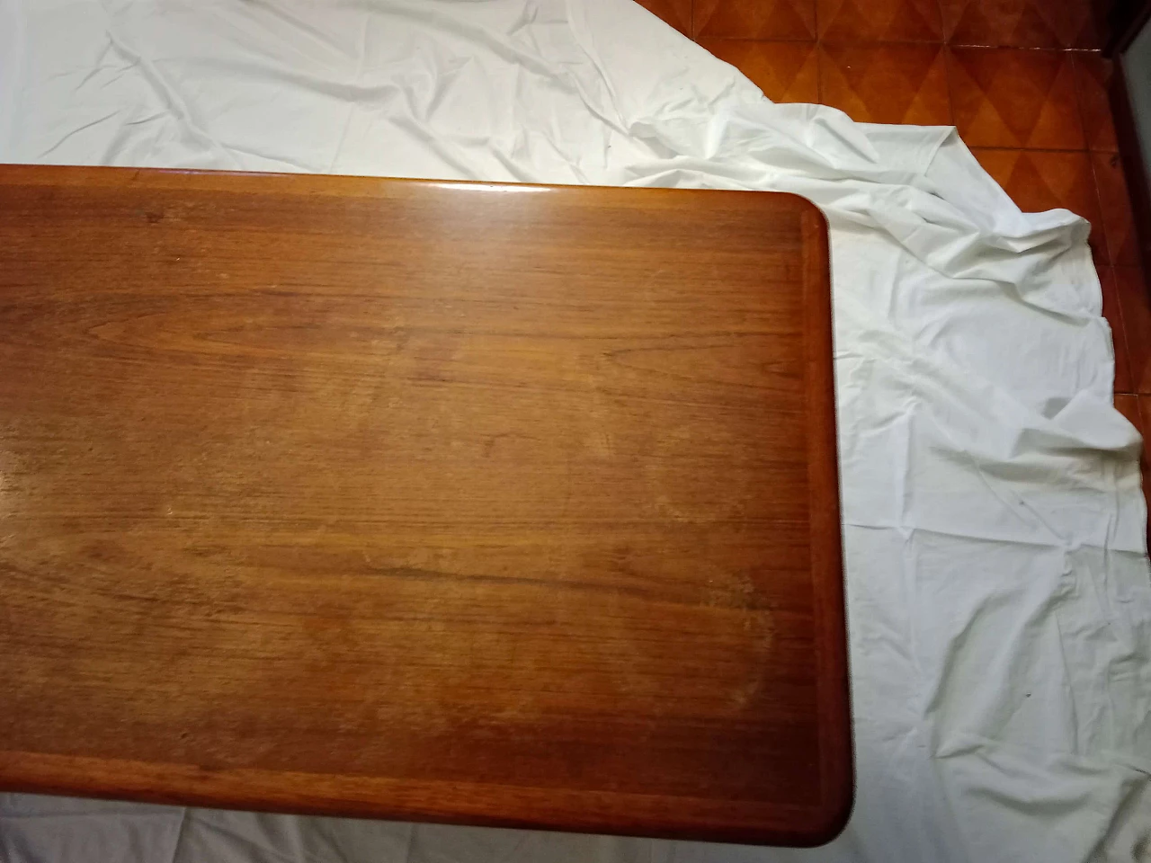 Smile teak coffee table by Johannes Andersen, 1960s 1