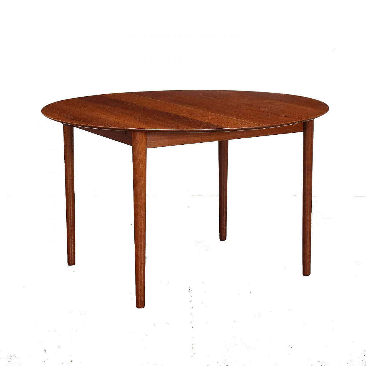 Danish extending teak table, 1960s 1