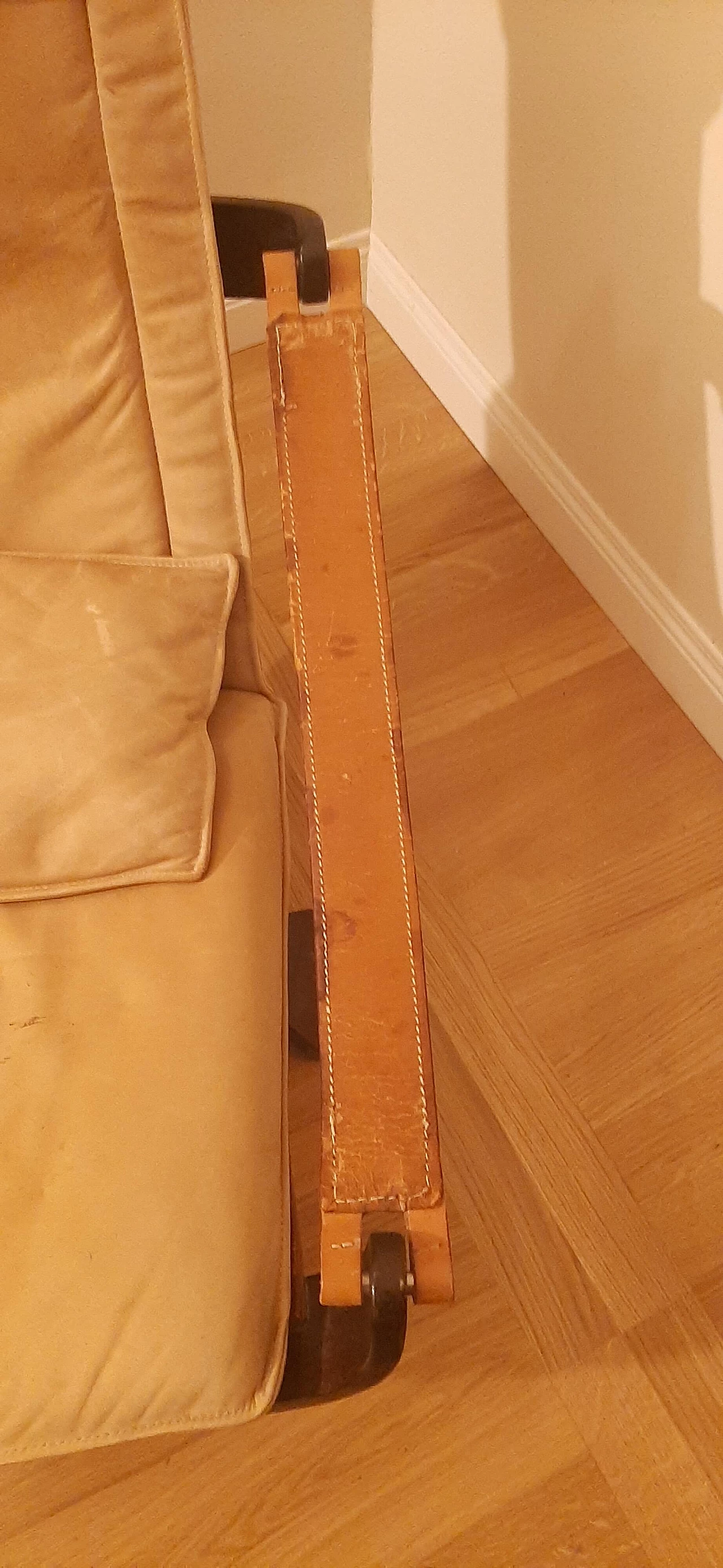 Nelo leather armchair by Ake Fribytten, 1970s 4