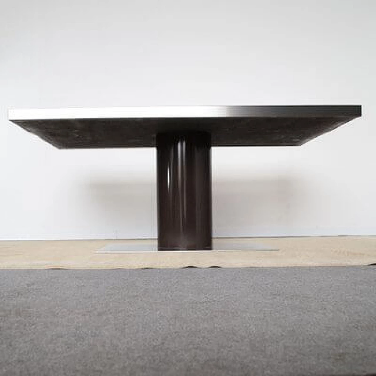 Mario Sabot table with Formica top and central swivel foot, 1970s 7