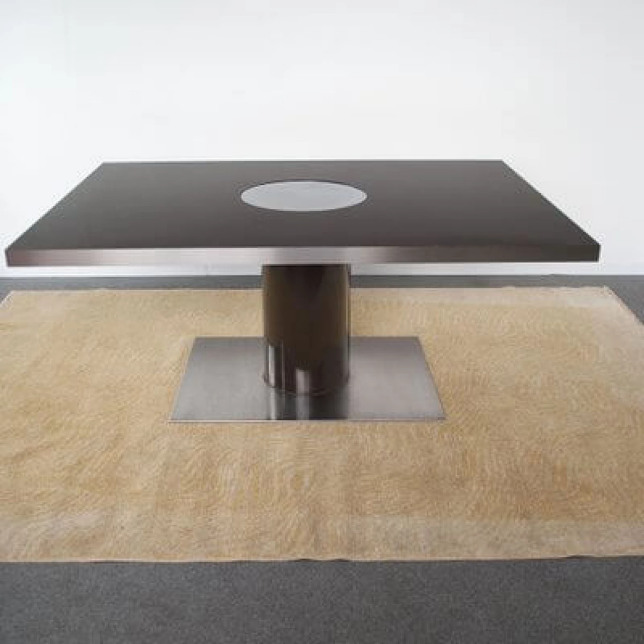 Mario Sabot table with Formica top and central swivel foot, 1970s 15