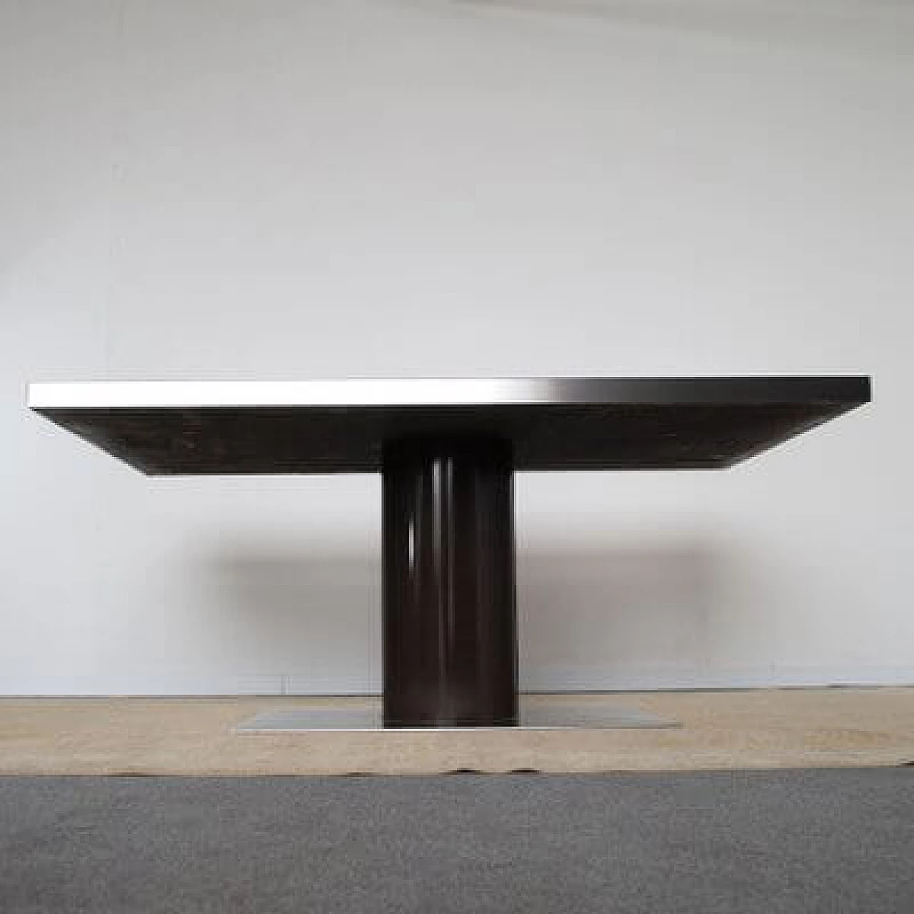 Mario Sabot table with Formica top and central swivel foot, 1970s 21