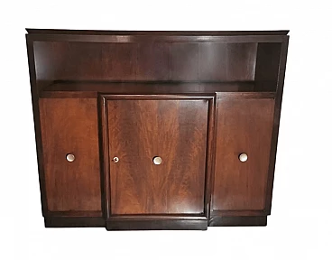 Credenza con ante in legno di noce, anni '30
