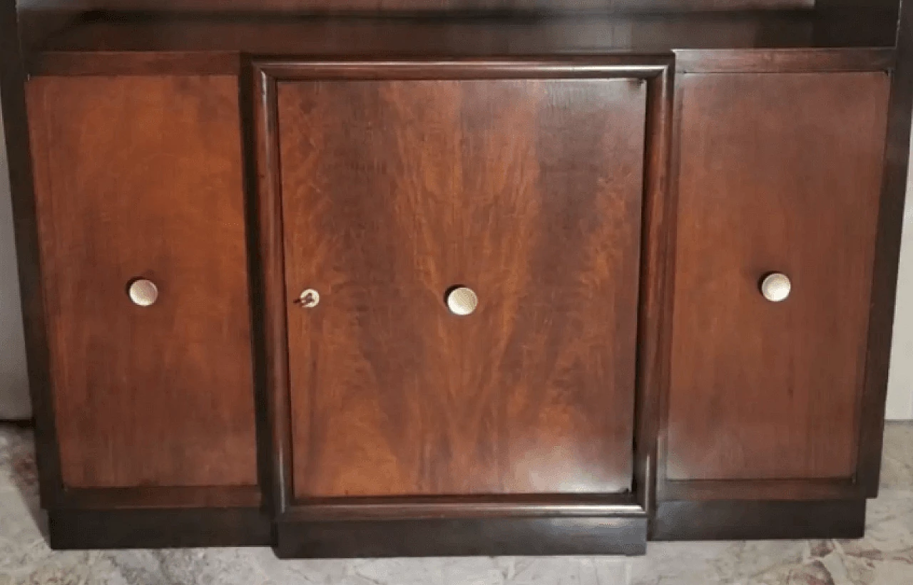 Credenza con ante in legno di noce, anni '30 8