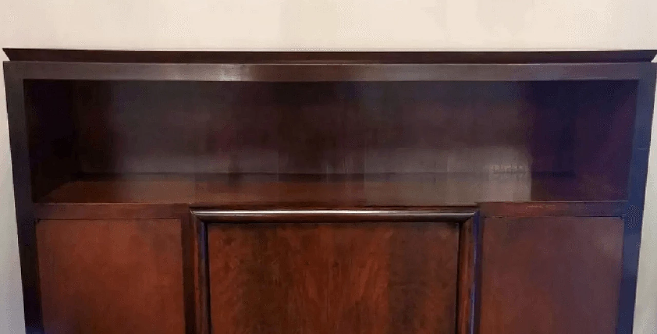 Credenza con ante in legno di noce, anni '30 9