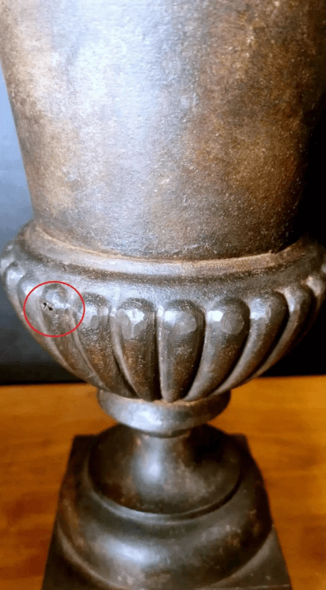 Vaso mediceo francese in ferro in stile rinascimentale, '800 7