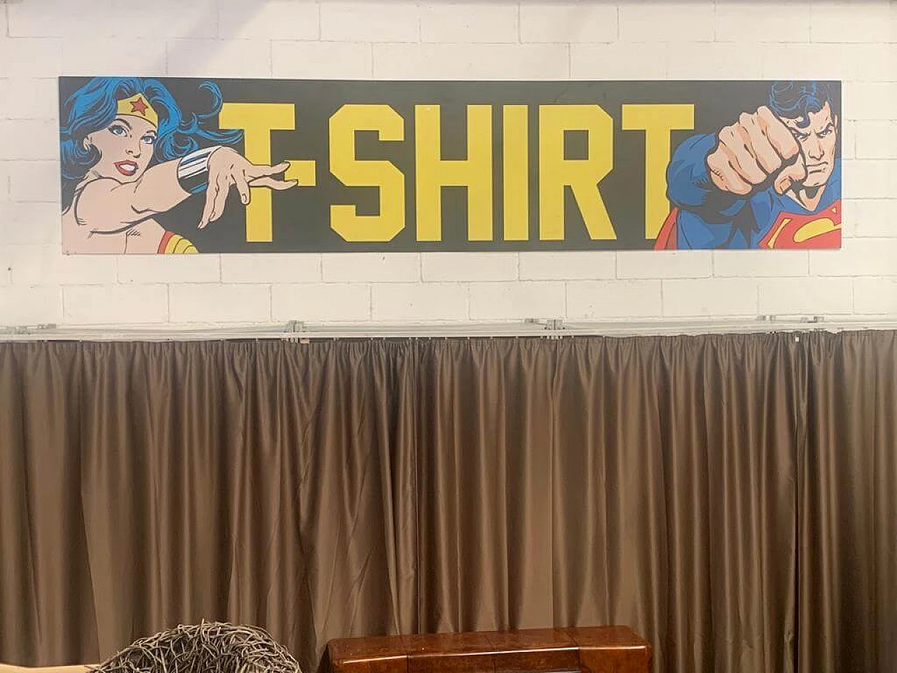 Aluminium panel with super heroes, 1970s 2