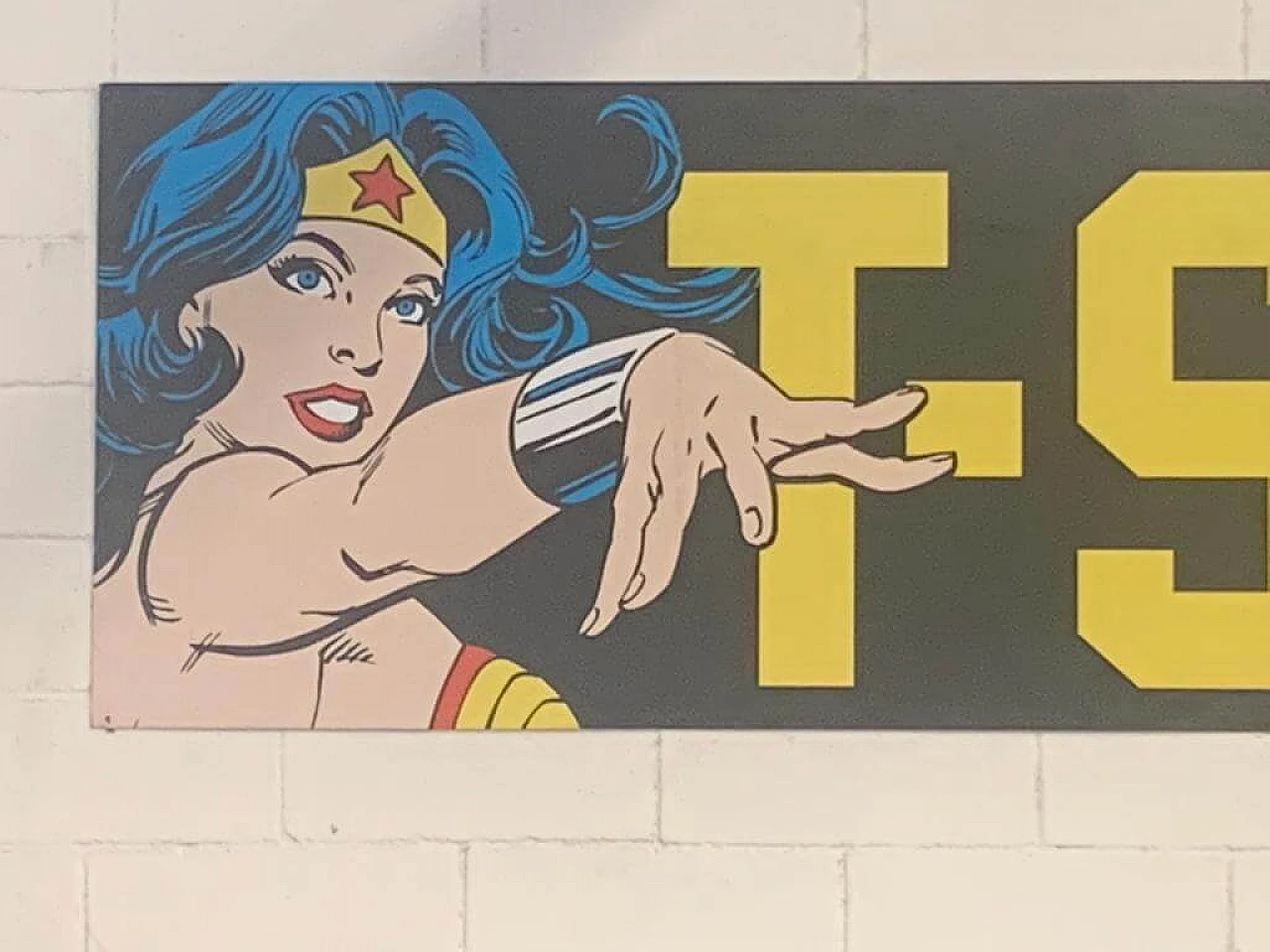 Aluminium panel with super heroes, 1970s 3