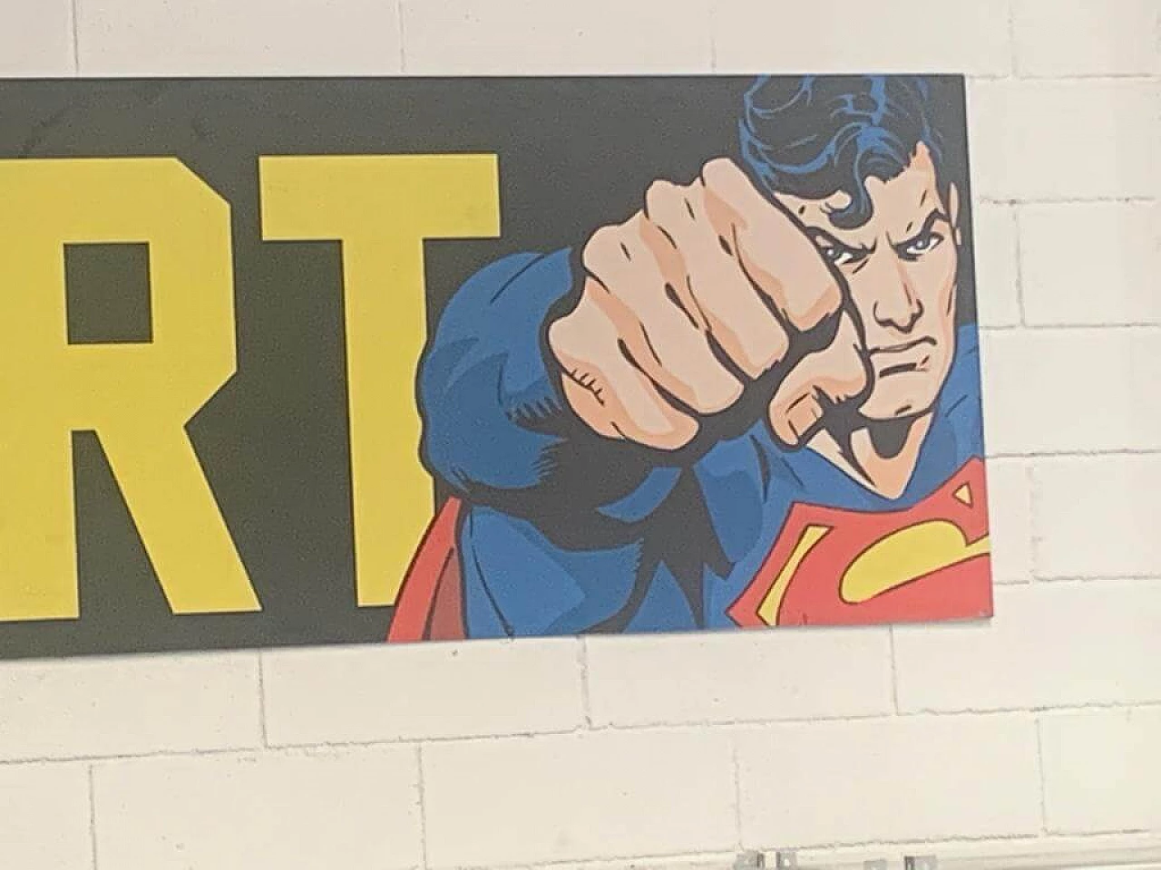 Aluminium panel with super heroes, 1970s 4