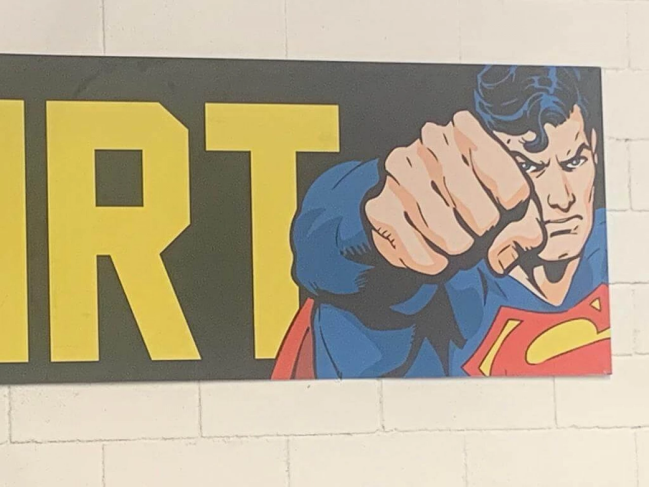 Aluminium panel with super heroes, 1970s 8