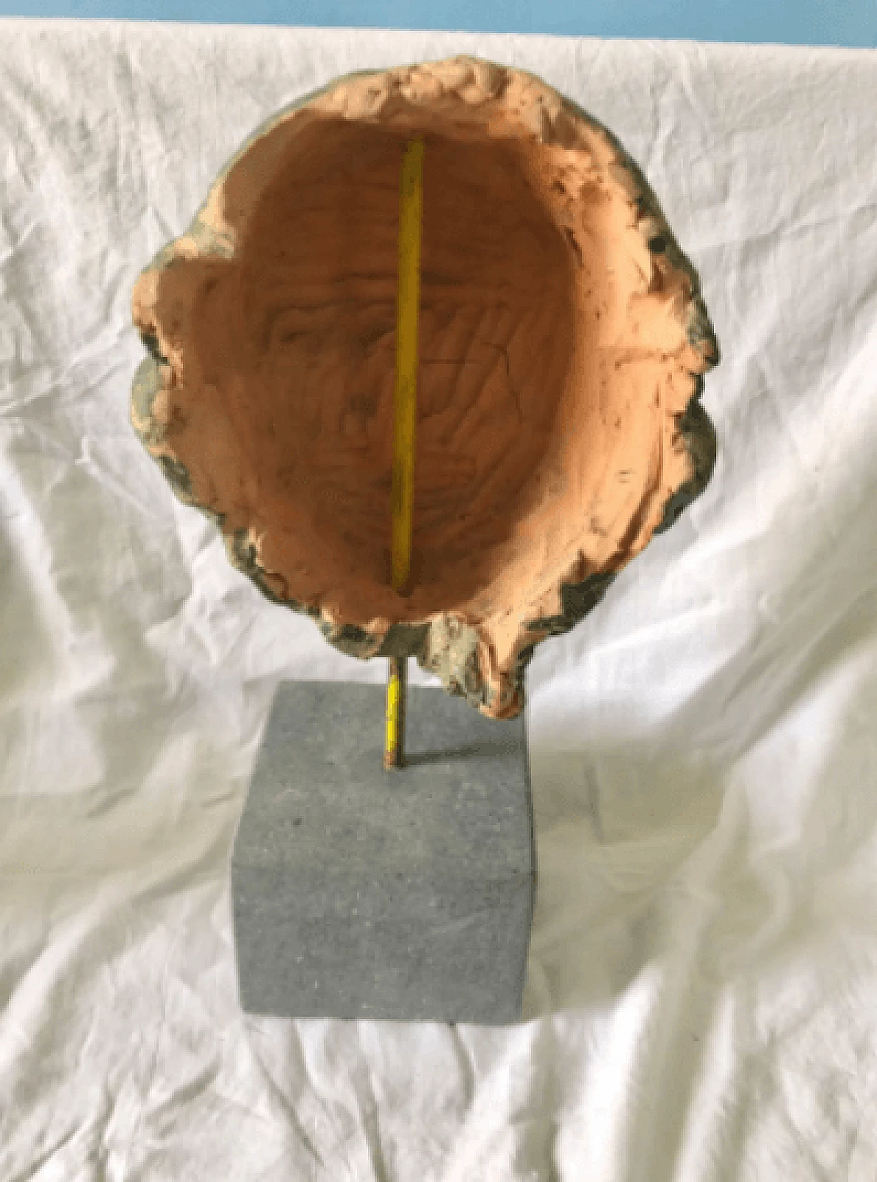 Scultura volto in granito e terracotta, anni '40 4