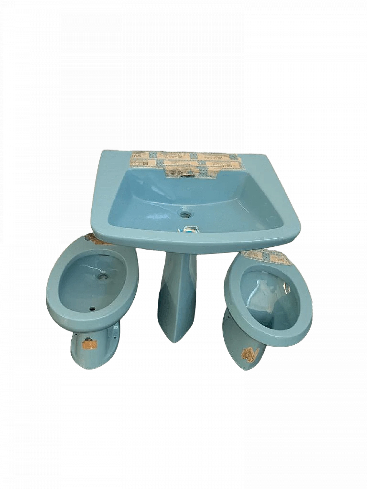 Sanitari da bagno azzurri di Gio Ponti per Ideal Standard, anni '50 8