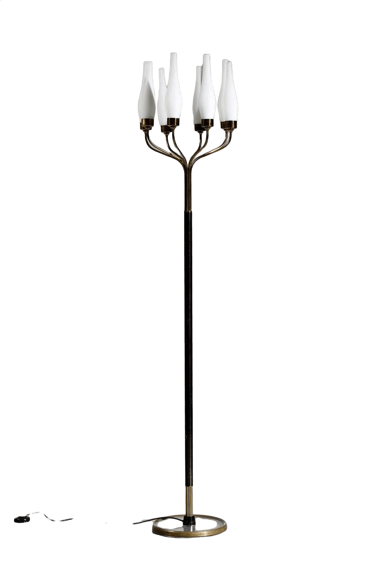 Floor lamp attributed to Angelo Lelli with 8 lights, 1950s 5