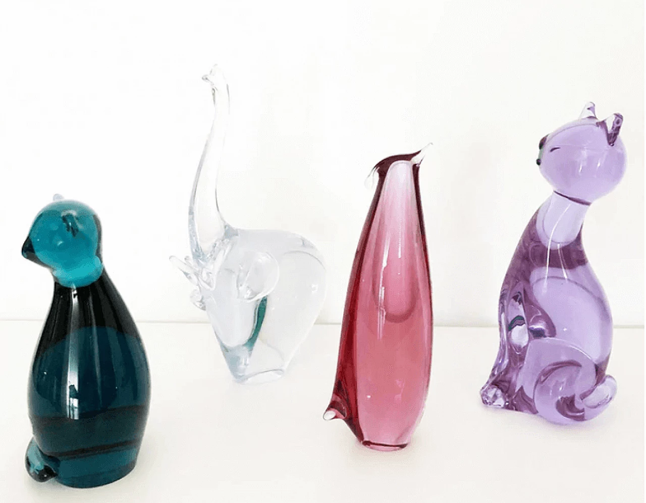 Murano glass animals signed, 1960s 4