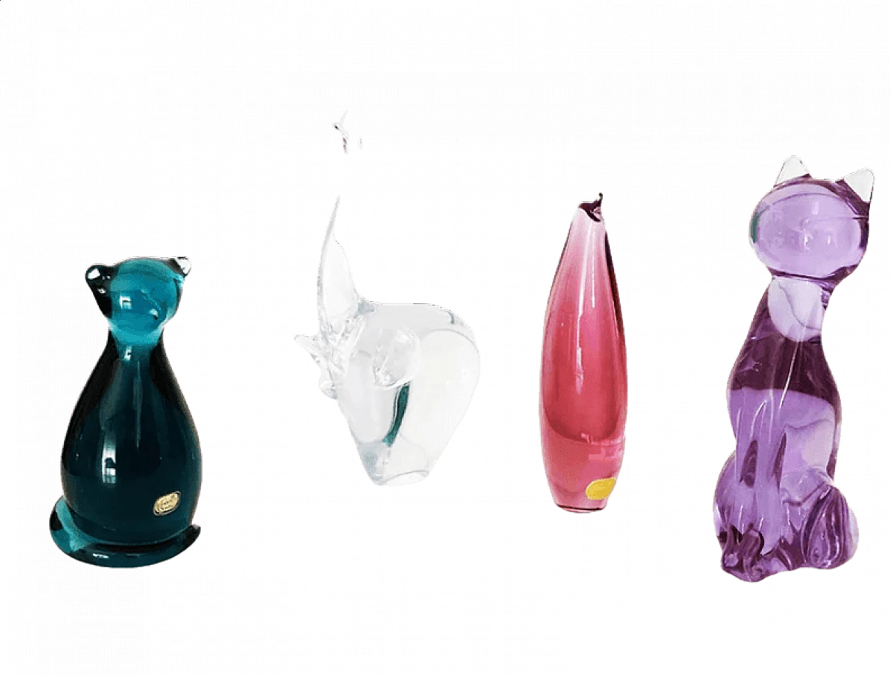 Murano glass animals signed, 1960s 7