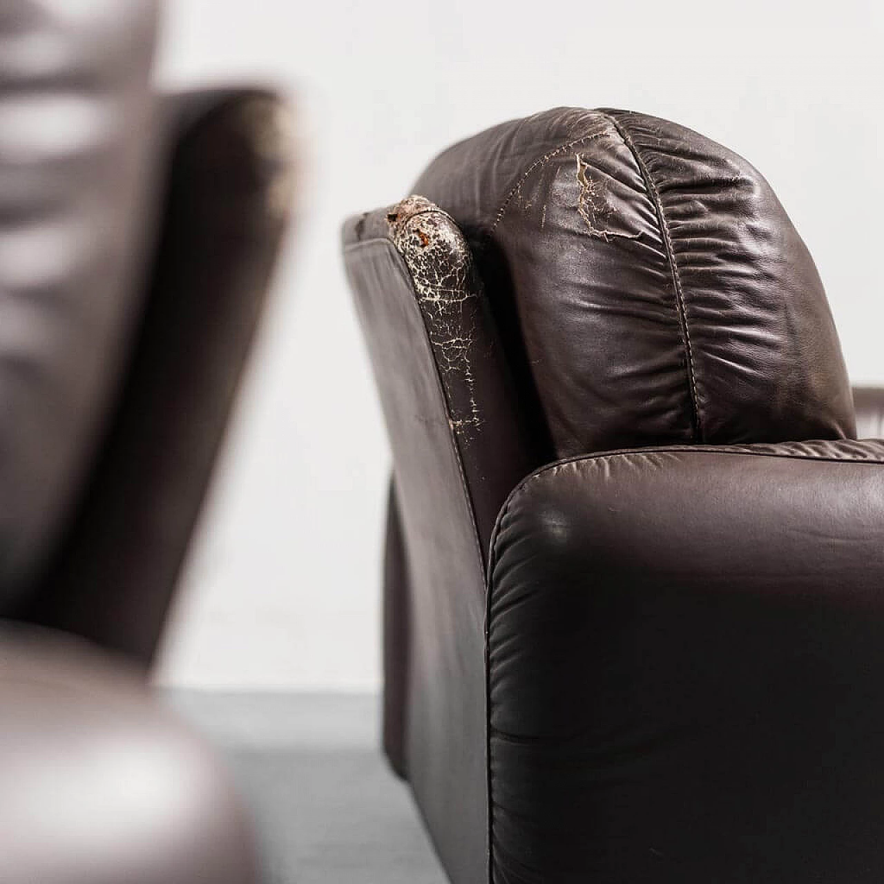 Coppia di poltrone Piumotto di Arrigo Arrigoni per Busnelli, anni '70 2