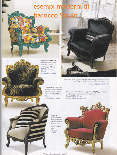 Barocco Siciliano Poltrone Stile Barocco Poltrone Divani Antichi