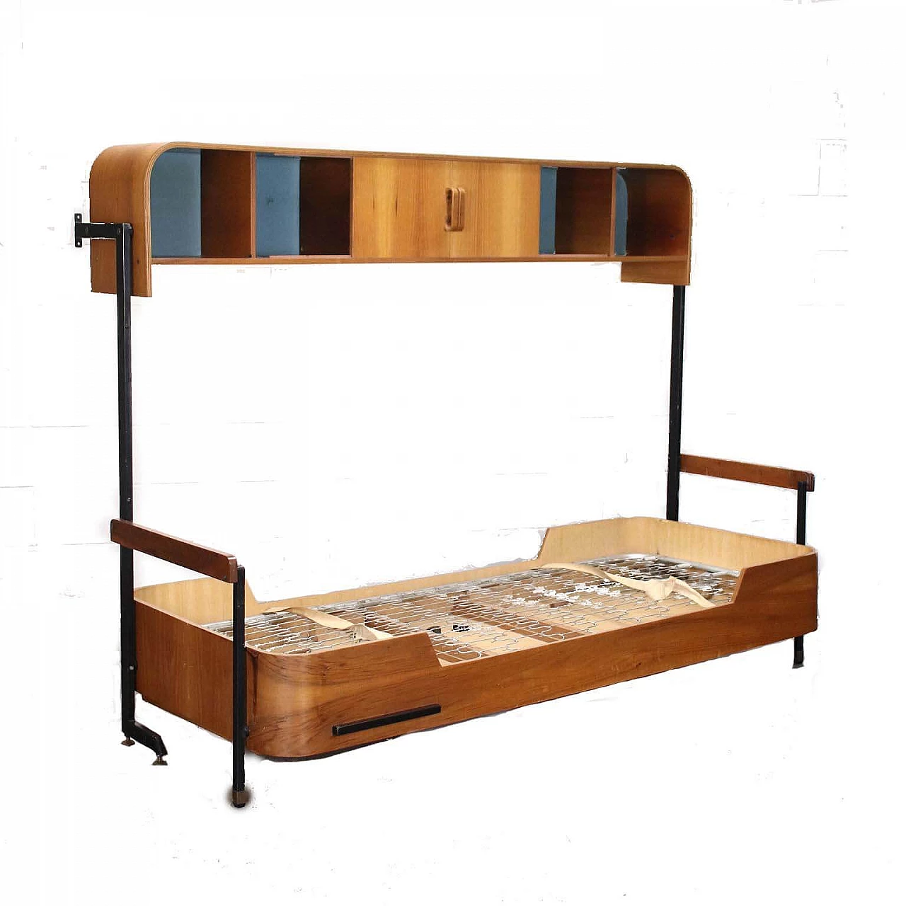 Bed convertible into a study station attributable to Franco Campo, 1960s 1