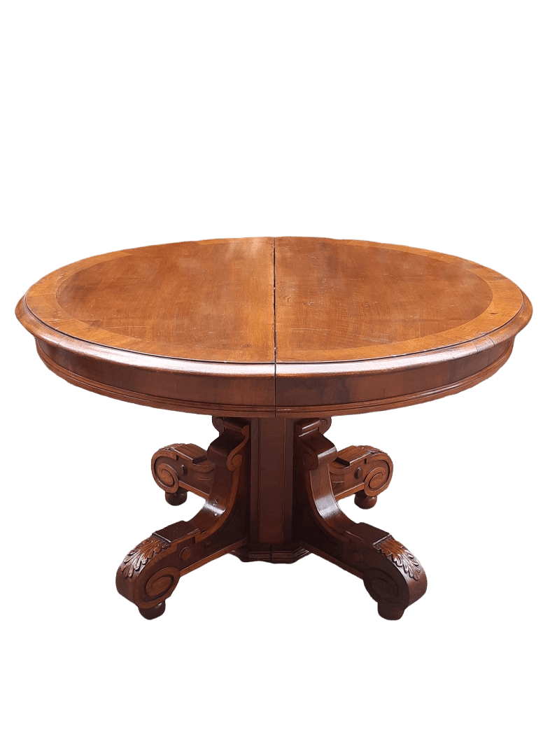 Tavolo rotondo allungabile in legno Brenton