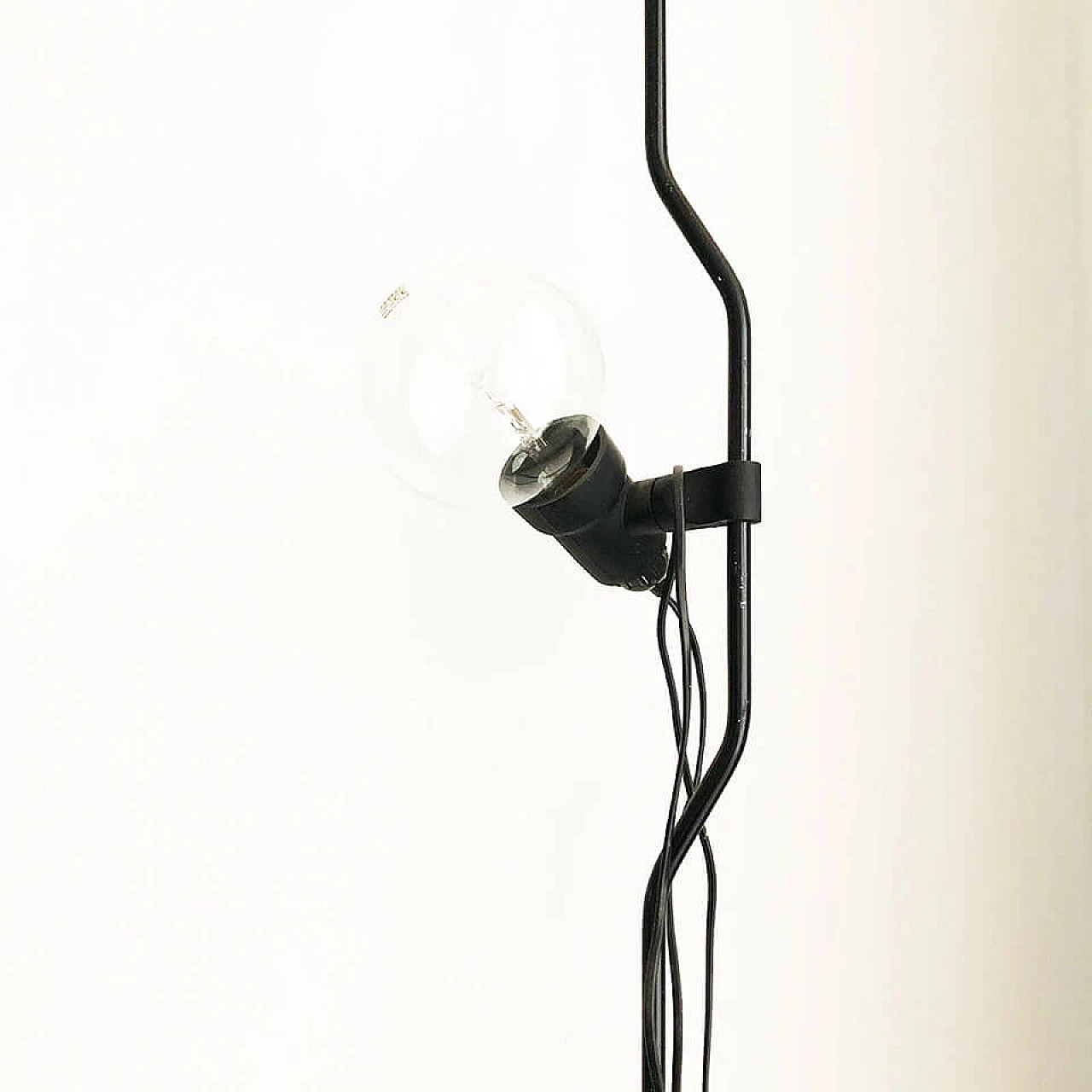 Parentesi suspension lamp in metal and steel by Achille Castiglioni and Pio Manzù for Flos, 70s 1