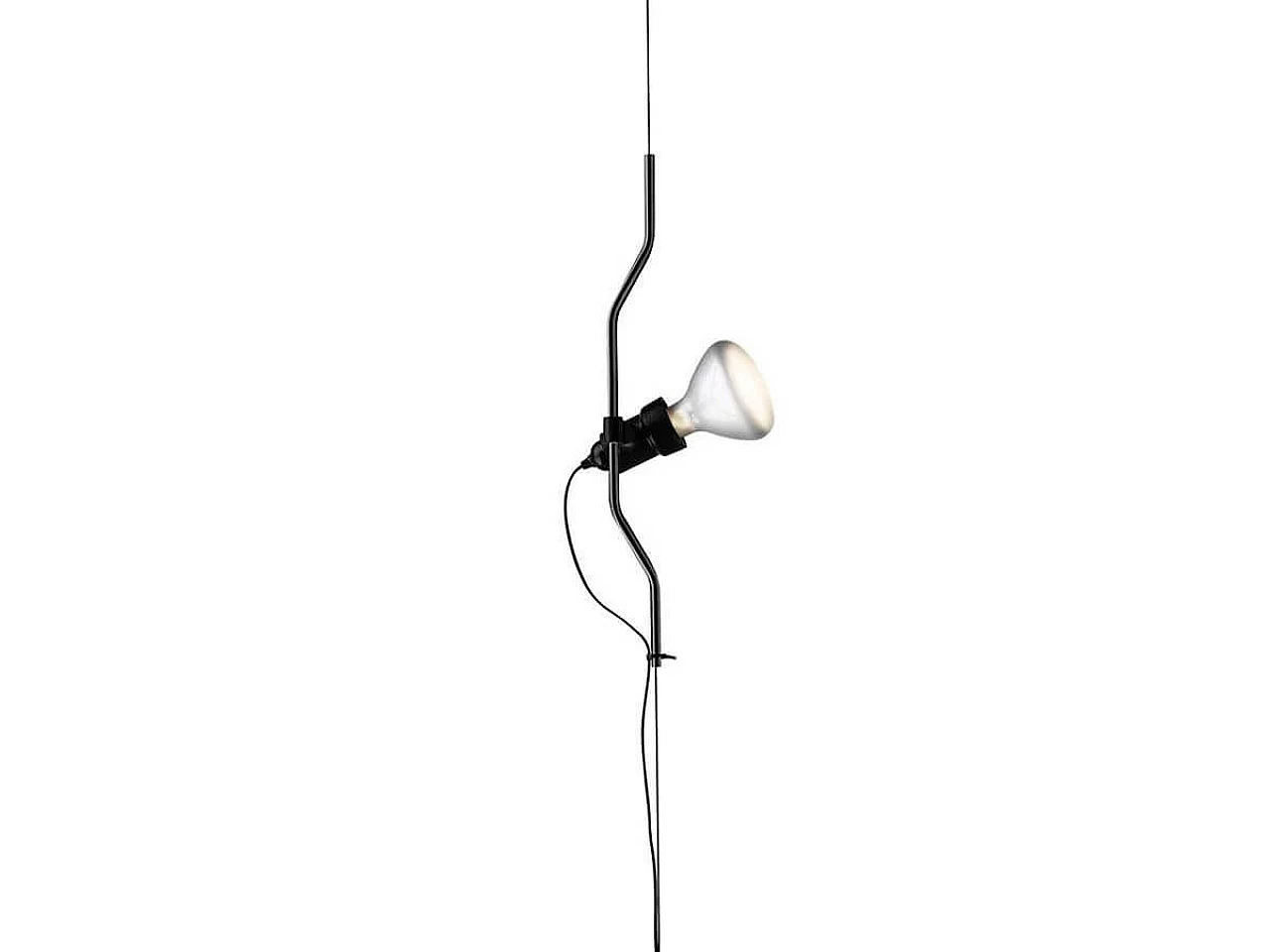 Parentesi suspension lamp in metal and steel by Achille Castiglioni and Pio Manzù for Flos, 70s 4